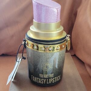 Fantasy Lipstick Shaped Bag with Gold Accents